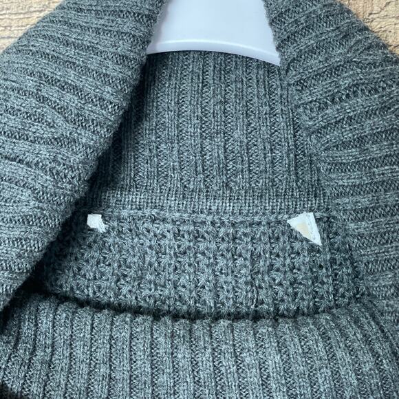 Michael Kors Pearl Heather Gray Turtleneck Round Hem Sweater Size Large - Picture 5 of 10